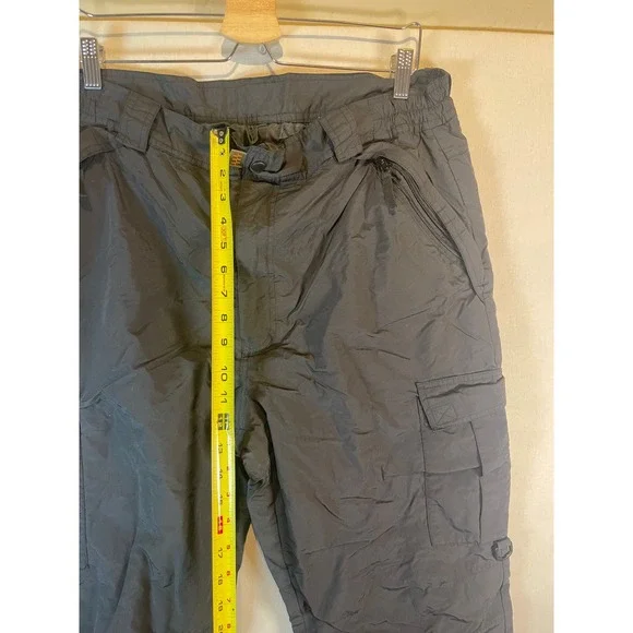 Pulse Mens 2XL Black Insulated Cargo Snow Pants Ski Snowboard Winter Utility - Picture 6 of 11